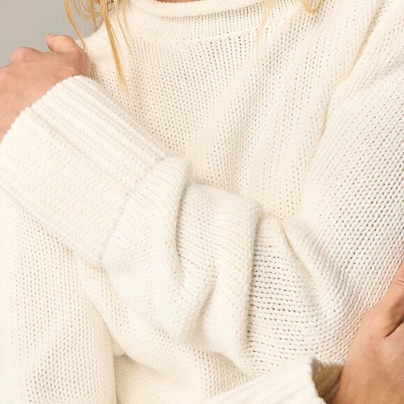 J.Crew Heritage cotton Rollneck™ sweater - Ivory - Picture 3 of 4